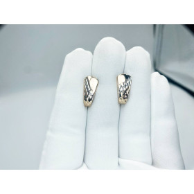 Сережки из красного та белого золота